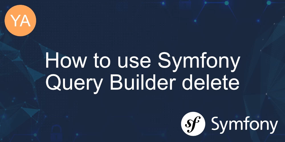 How to use Symfony Query Builder delete banner